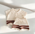 Cream Crochet Two-Piece Set