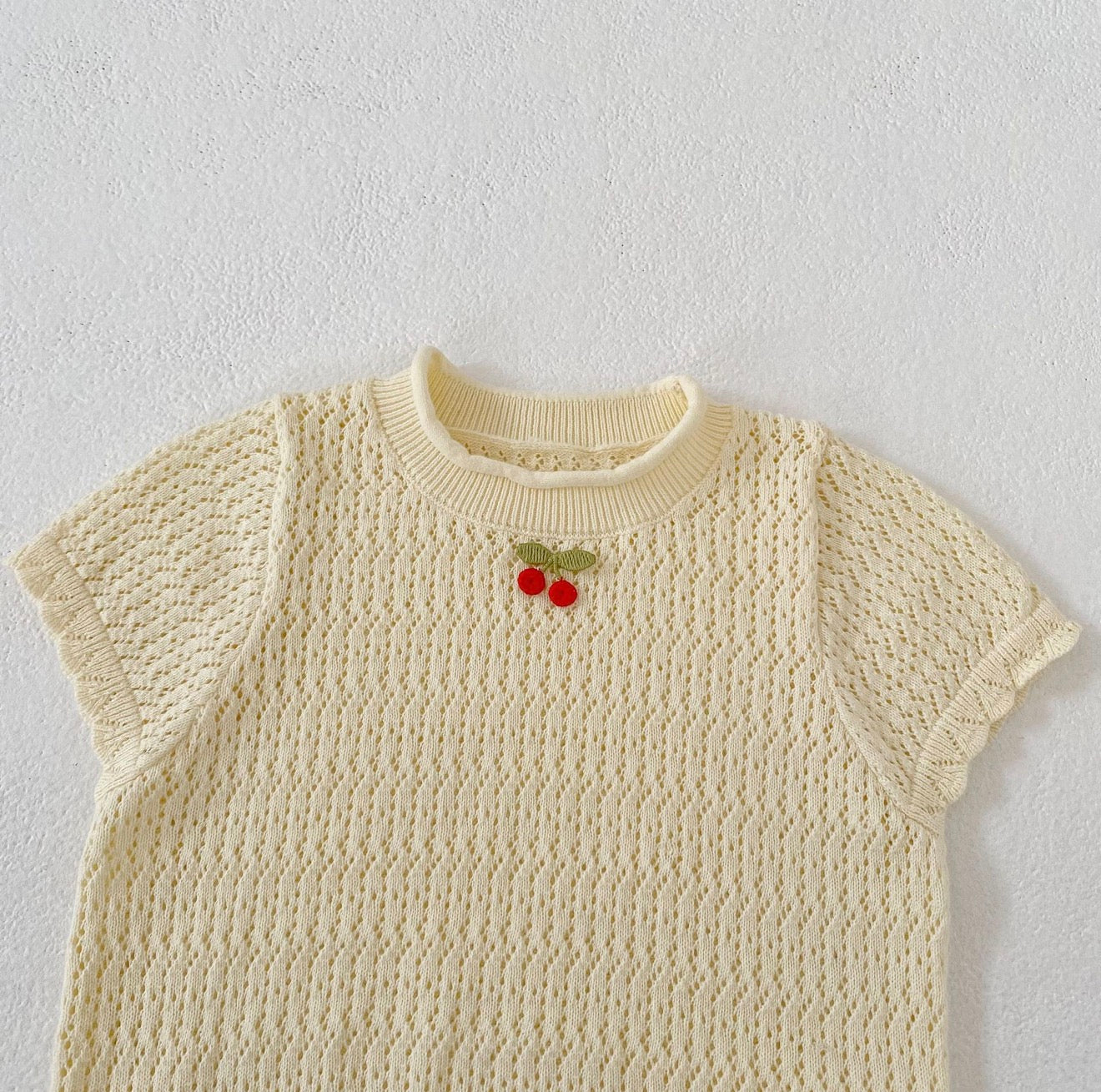 Woven Cherry Two-Piece Set