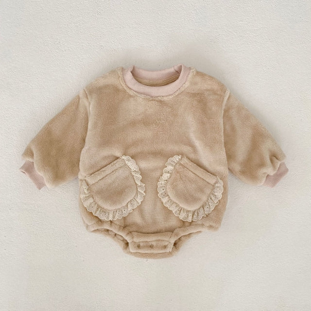 Fleece Pocket Detail Bodysuit