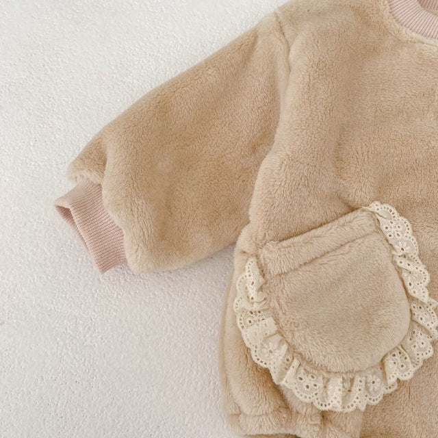 Fleece Pocket Detail Bodysuit