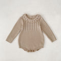 Collared Cable Knit Bodysuit
